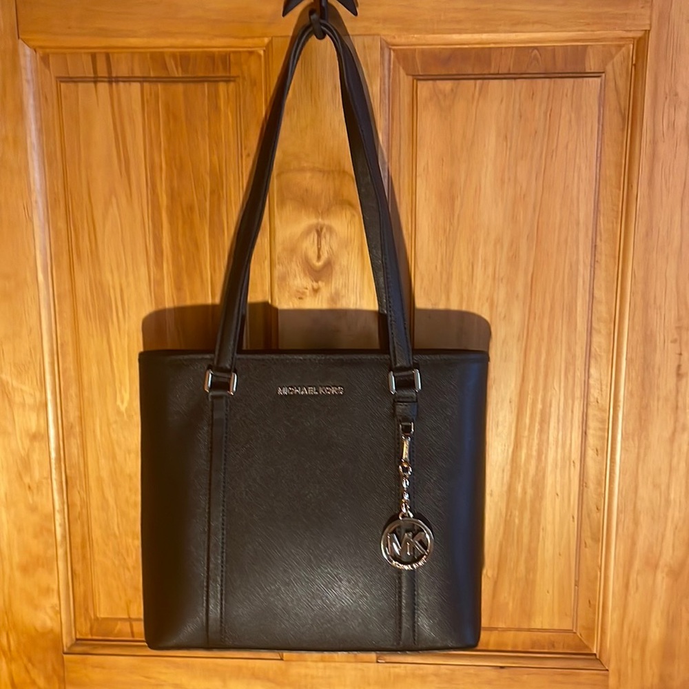 Michael Kors Black Saffiano Leather Tote Bag